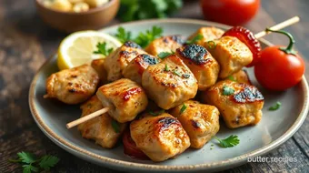 Grilled Chicken Skewers with a Fun Twist recipe card