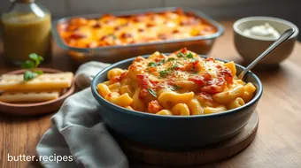 Layered Italian Baked Mac and Cheese