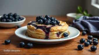 No-Bake Blueberry Biscuit Cake Delight