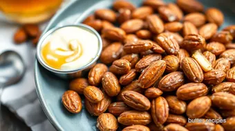 Roasted Almonds with Sweet Honey Butter