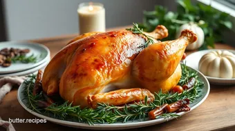 Roast Turkey with Herbs for Holiday Feast