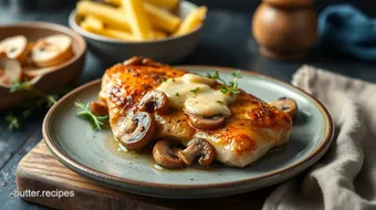 Sear Chicken with Garlic Butter & Mushrooms