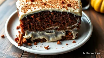 Spiced Pumpkin and Chocolate Cake with Maple Cinnamon Mascarpone Frosting: The Ultimate Fall Delight! recipe card