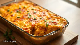 Spicy Cheesy Enchilada Cornbread Bake