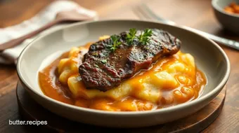 Steak Delight with Creamy Polenta