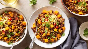 Vegetarian Lentil and Butternut Squash Chili