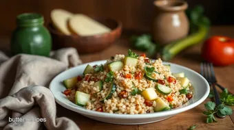 Quick Farro Salad with Fresh Zucchini