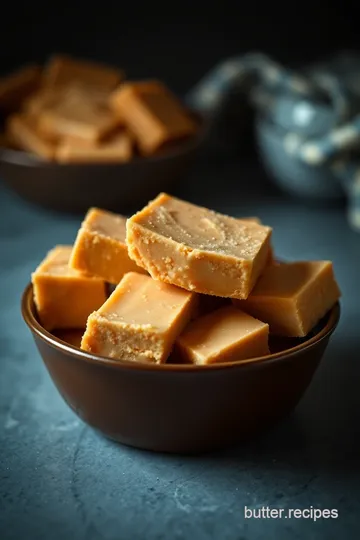 3 Ingredient Peanut Butter Fudge presentation