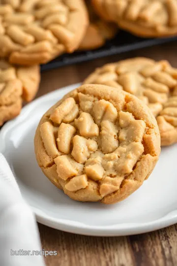 Air Fryer Peanut Butter Cookies presentation