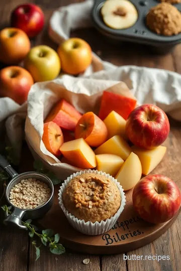 Apple Cinnamon Oat Muffins ingredients