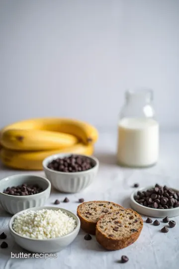 Deliciously Easy Banana Chocolate Chip Bread ingredients