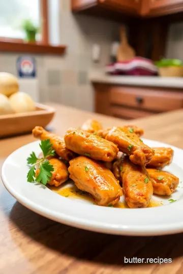 Butter and Garlic Chicken Wings steps