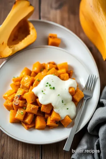 Butternut Squash Mac and Cheese presentation