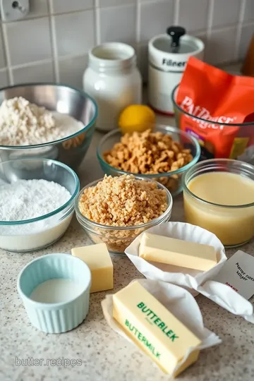 Butterscotch Muffins ingredients