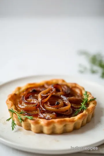 Bake Caramelized Onion Tart | Savory Delight presentation