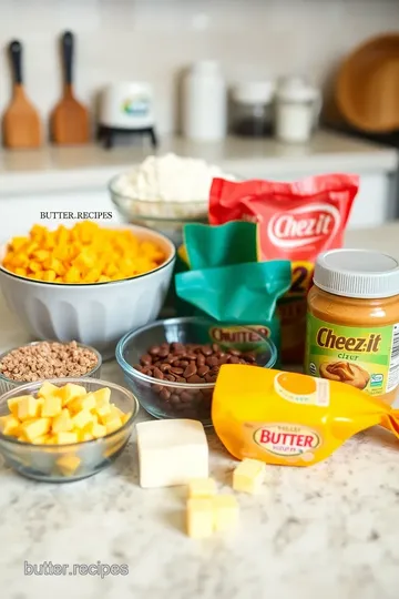 Cheez-It Peanut Butter Chocolate Delights ingredients