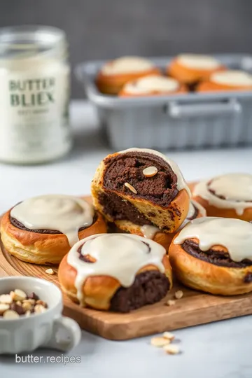 Bake Chocolate Almond Rolls with Glaze steps