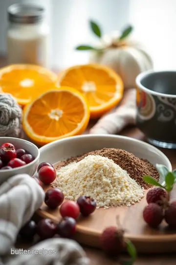 Cranberry Orange Bread ingredients