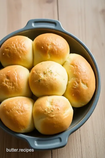 Bake Garlic Butter Dinner Rolls steps