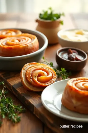 Ham and Swiss Crescent Roll Pinwheels presentation