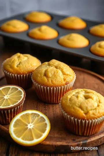 Lemon Poppy Seed Muffins presentation