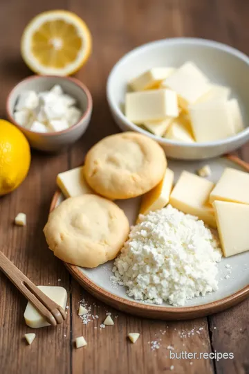 Lemon Ricotta Cookies ingredients