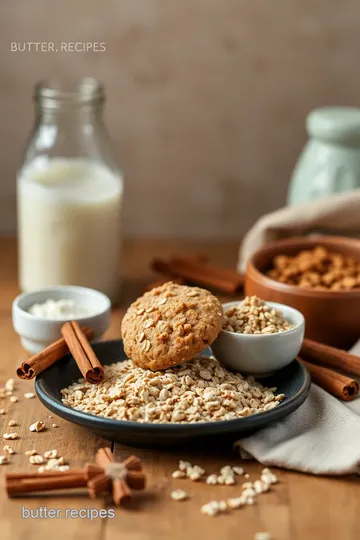 Bake Soft Oatmeal Cookies with Sweet Cinnamon ingredients