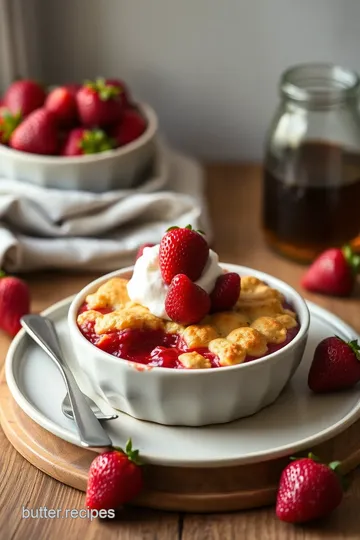 Bake Strawberry Marsala Cobbler Delight presentation