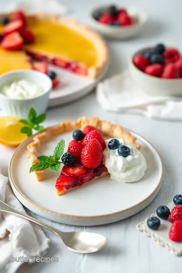 Summer Berry Tart steps