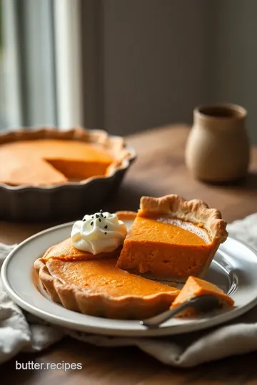 Bake Sweet Potato Pie with Creamy Filling presentation