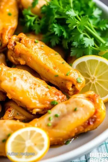 Garlic Butter Chicken Wings presentation