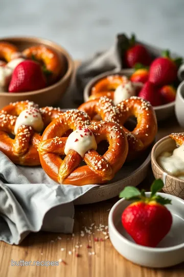 Baked Strawberry Pretzel Delight presentation