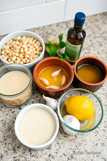 Creamy Butter Bean Hummus ingredients