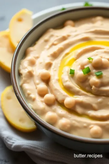 Creamy Butter Bean Hummus presentation