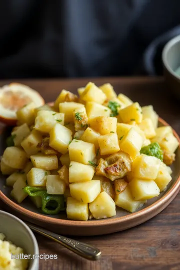 Mashed Potatoes Colcannon with Cabbage presentation