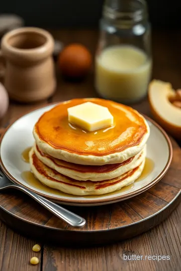 Butter-Breakfast Pancakes Delight presentation