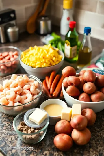 Cajun Shrimp and Sausage Bake ingredients