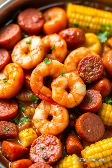 Cajun Shrimp and Sausage Bake presentation