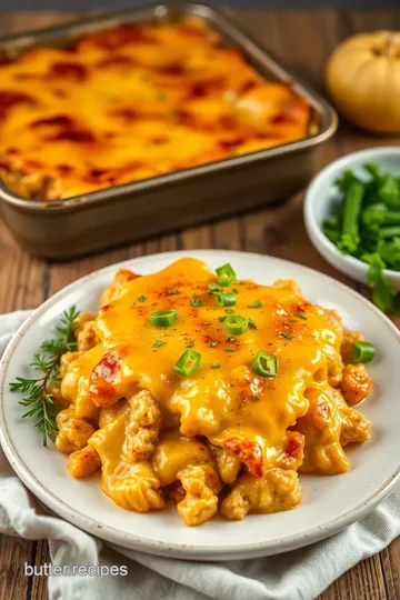 Cheesy Chicken Delight Casserole presentation