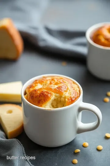 Cheesy Coconut Flour Mug Bread presentation