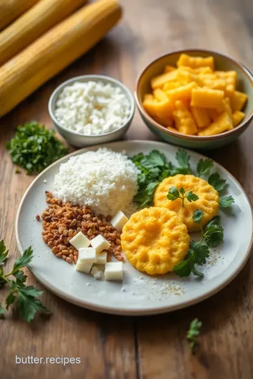 Cheesy Corn Arepas Delight ingredients