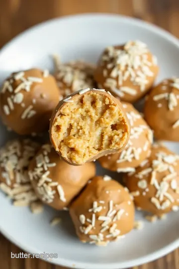 Coconut Peanut Butter Balls presentation