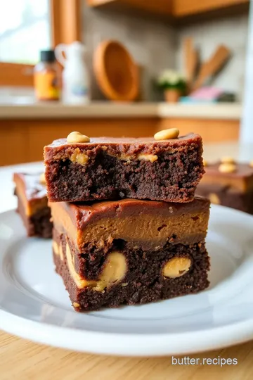 Peanut Butter Brownie Double Cheesecake Ice Cream steps