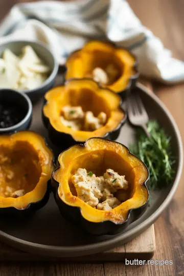 Roasted Acorn Squash with Turkey Filling steps