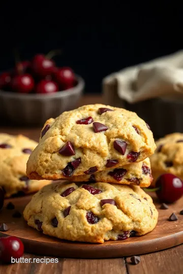 Chocolate Chip & Cherry Scones Delight presentation