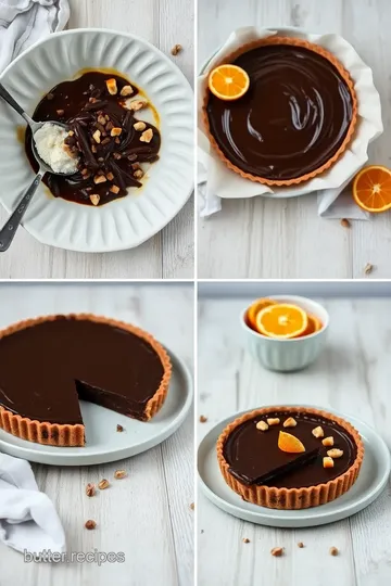 Decadent Chocolate Tart with Hazelnuts & Oranges steps