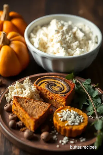 No-Bake Pumpkin Pie with Chocolate Swirls ingredients