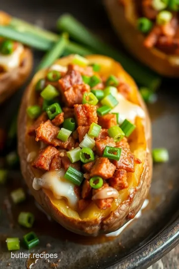 Chorizo-Stuffed Potatoes presentation