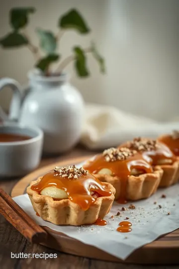 Cinnamon Sugar Apple Pastries with Caramel presentation