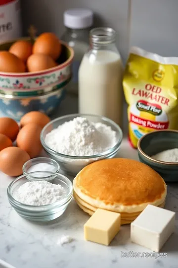 Classic American Pancakes Recipe ingredients